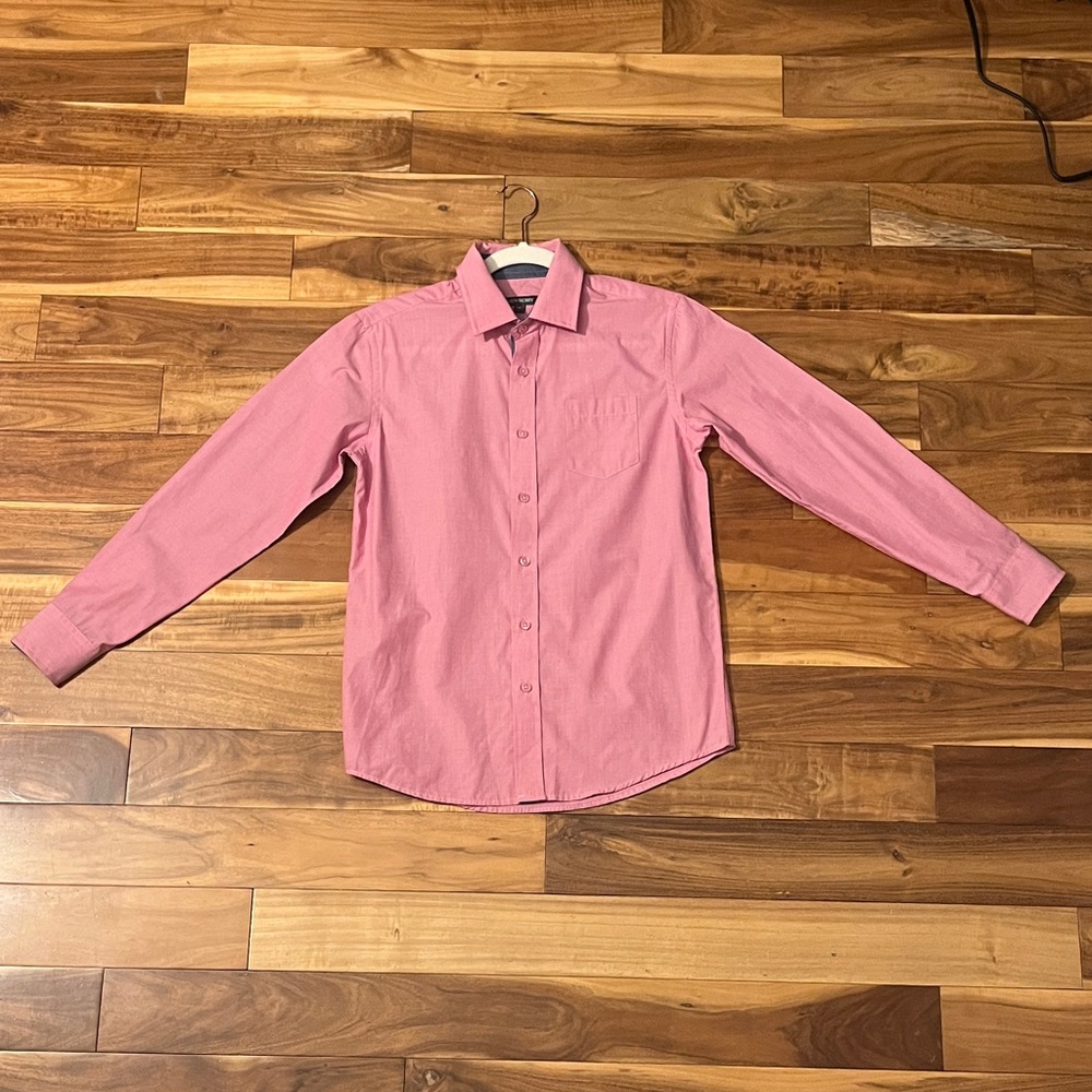 Boys Size 14, Pink Newberry Dress Shirt
